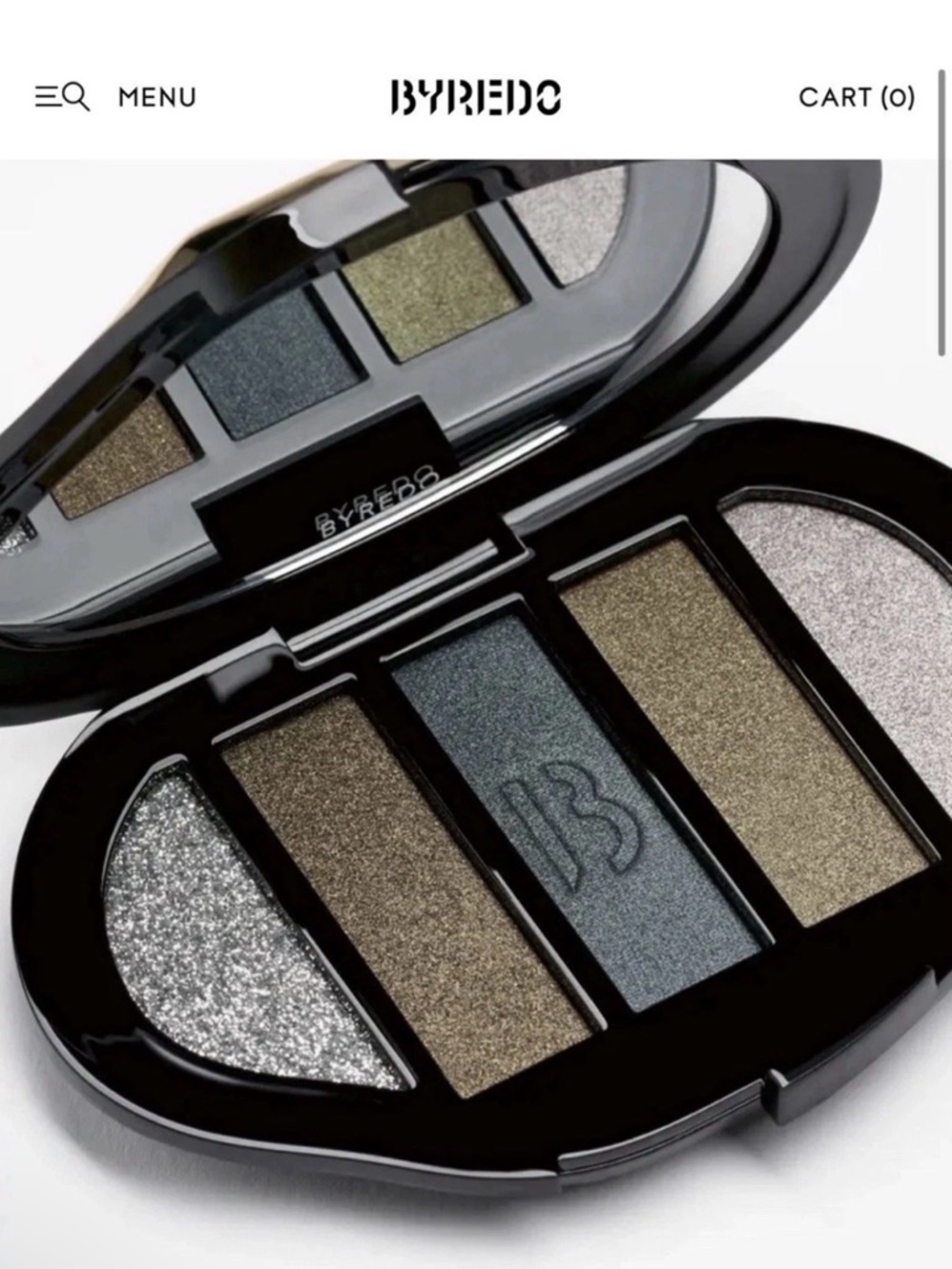 Byredo Metallic Smoke Eye Shadow Palette — Metal Boots in the Snow